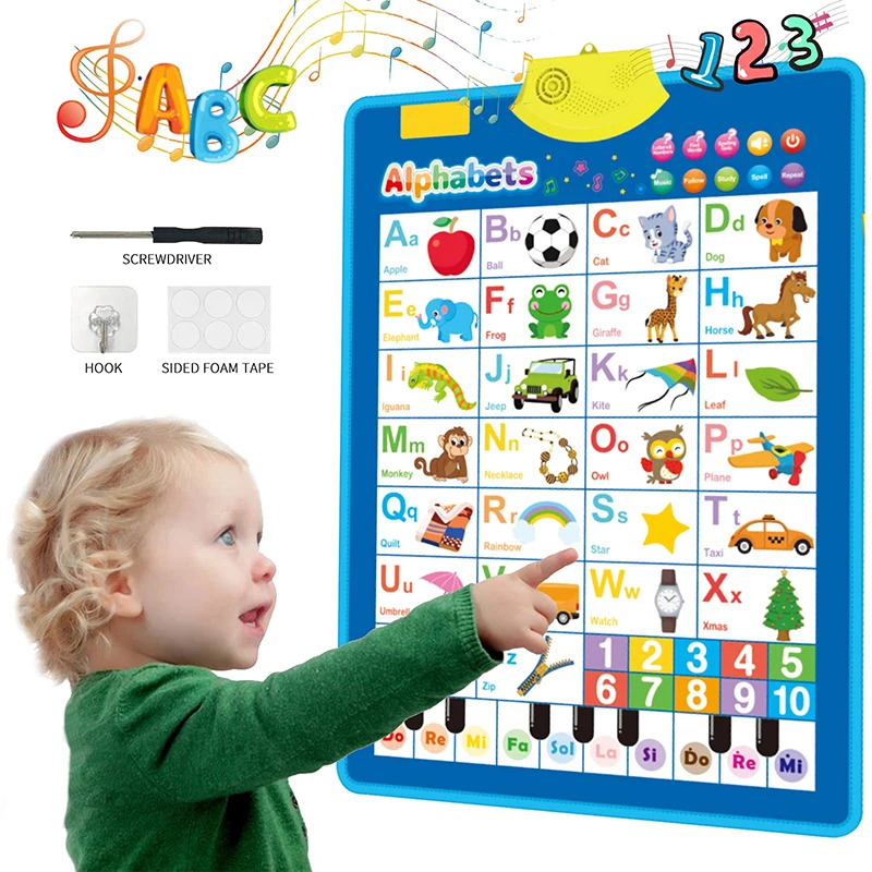 Kids Educational Poster - Tabla electrónica de pared del alfabeto