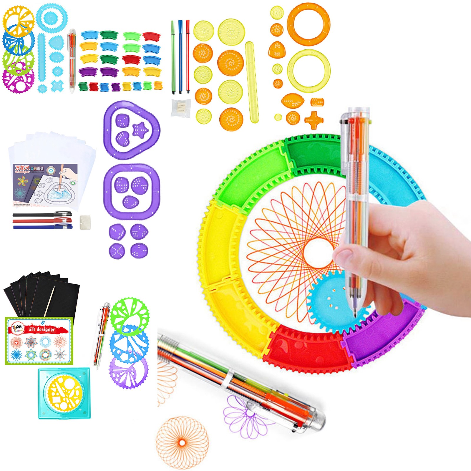 Juego de Spirografos Coloridos - Kids Education Drawing reseña y precio