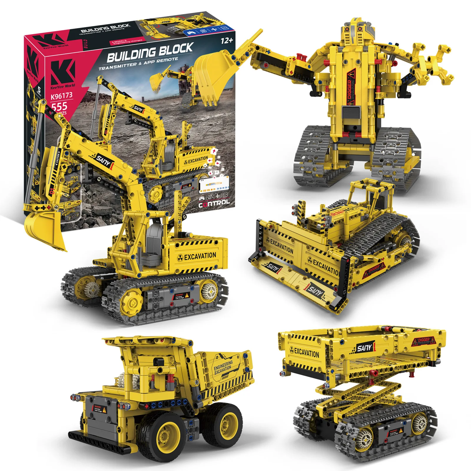 555 Piezas, 5 en 1, Camiones/E - Kids Education Program reseña y precio
