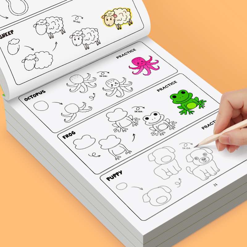 Libro de dibujo de animales pa - Kids Education Drawing reseña y precio