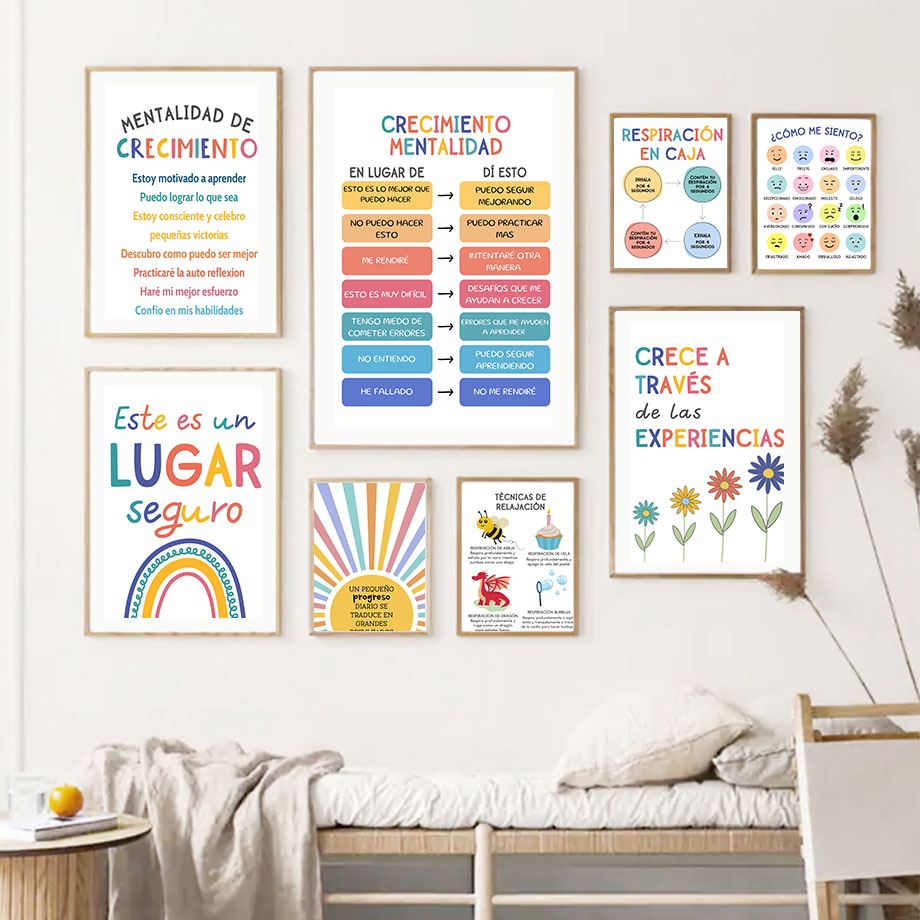 Lema de educación española, so - Kids Educational Poster reseña y precio